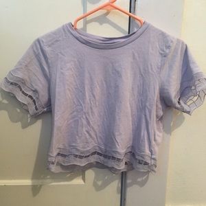Lilac Ruffled Top